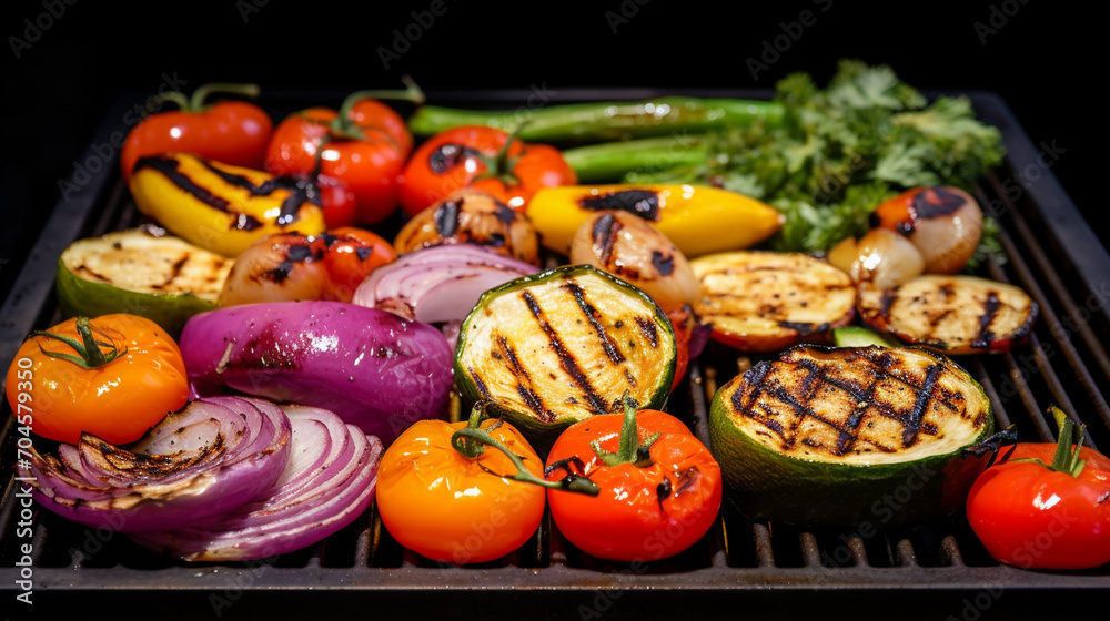 Grilled vegetables are fried. Generative AI Grilled vegetables are fried. Generative AI