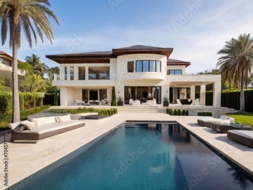 Luxury house in real estate sale or property