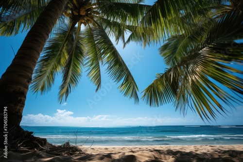 palm tree on the beach