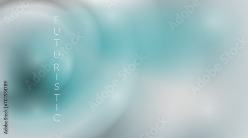Grey blue minimal soft circles abstract futuristic background. Vector geometric design photo