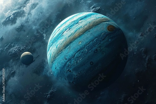 Planet Uranus in space © paul