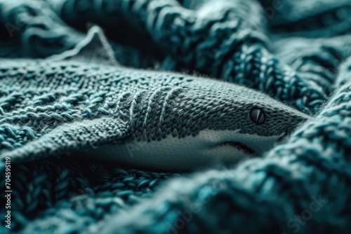 fish fabric with wool