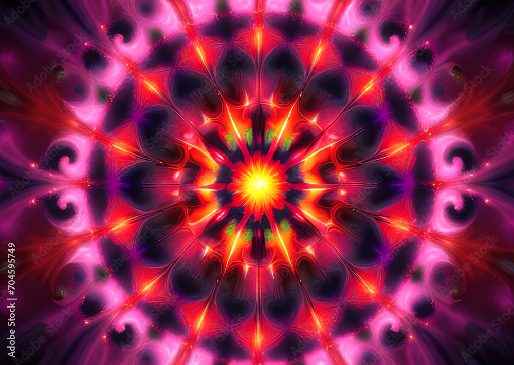 Effect Fractal wallpaper texture of bright colors,Generative AI Effect Fractal wallpaper texture of bright colors,Generative AI