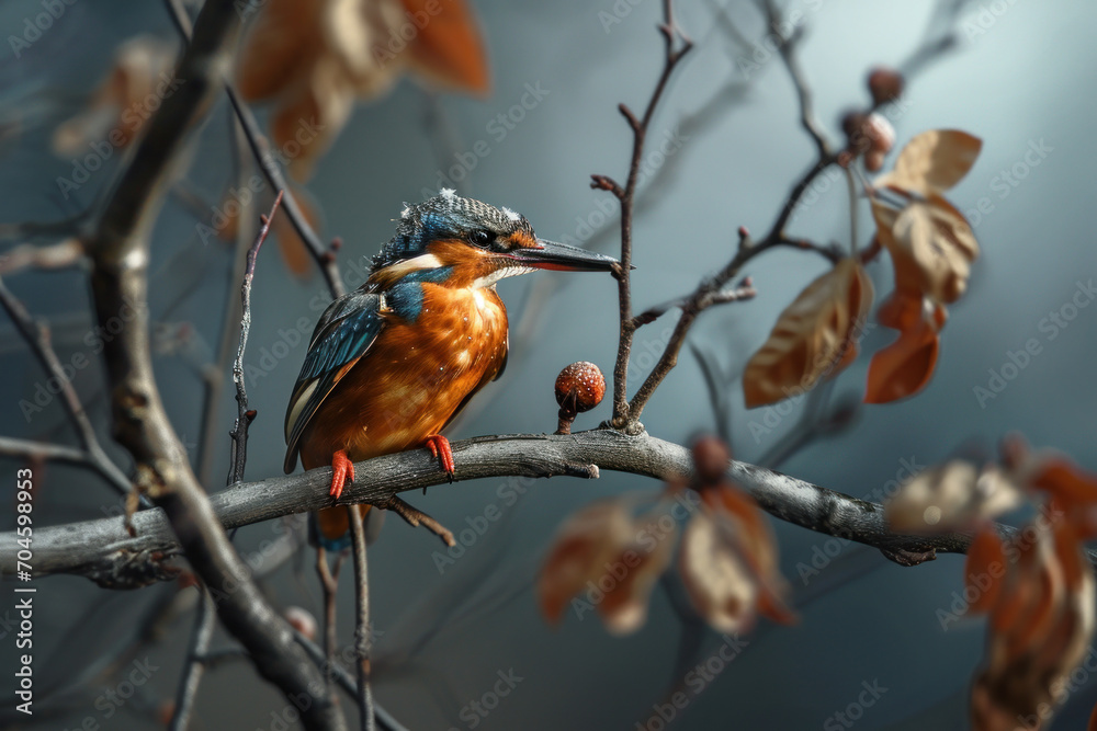 kingfisher on branch