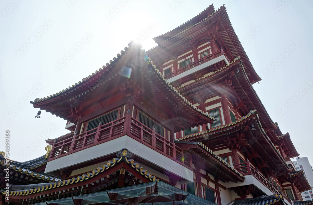 Fototapeta premium Visite de la ville de Singapour sous la chaleur accablante