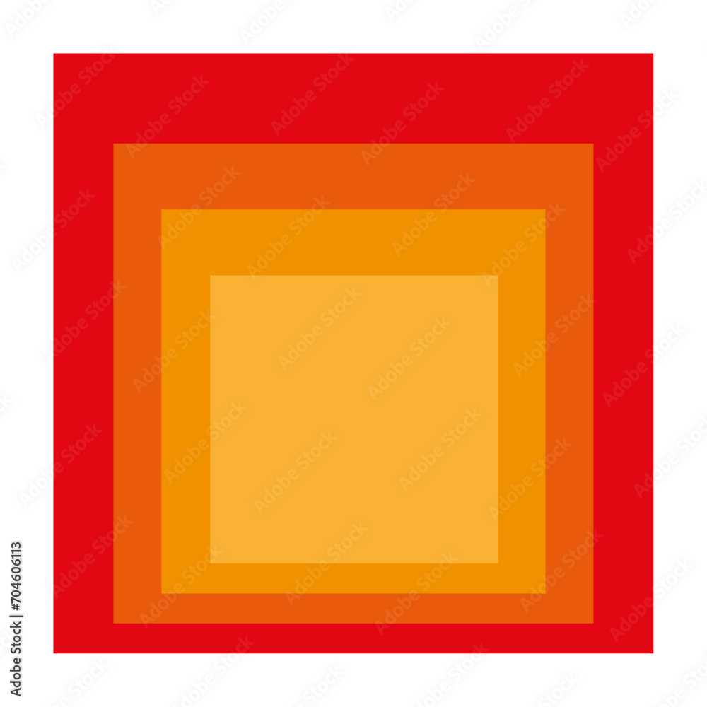 Game of squares and colors in red and orange tone as in a work of art inspired by square and contrasts or color tones Game of squares and colors in red and orange tone as in a work of art inspired by square and contrasts or color tones