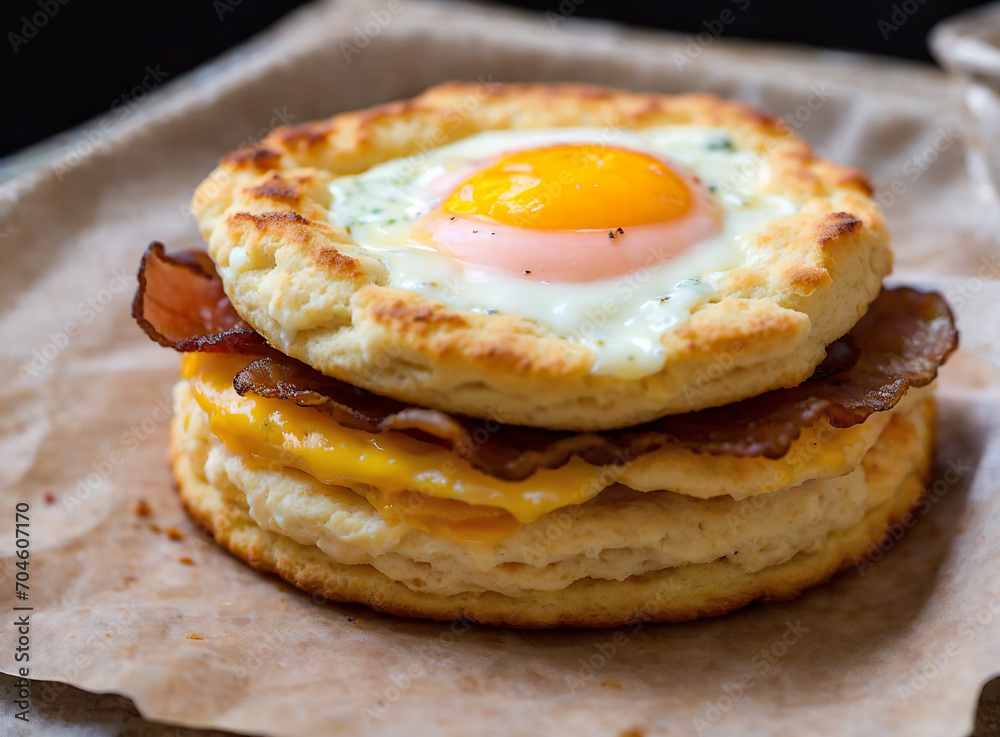 Bacon, egg, and cheese biscuit