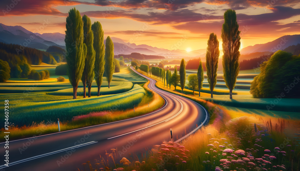 road through nature road through nature