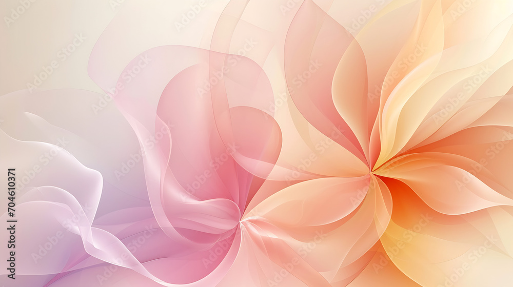 Soft Pastel Colored Abstract Flower-Themed Background Soft Pastel Colored Abstract Flower-Themed Background