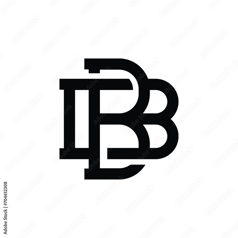 Elegant BB Letter Linked Monogram Logo Design Elegant BB Letter Linked Monogram Logo Design