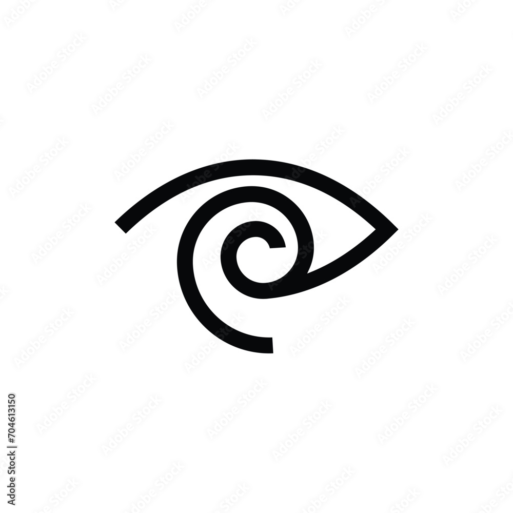 eye hieroglyph, monogram logo design, vector eye hieroglyph, monogram logo design, vector