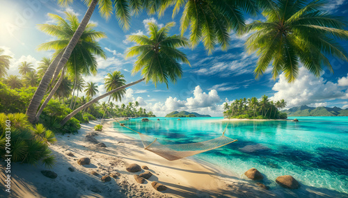 Tranquil Tropical Beach Paradise © ArtJoe