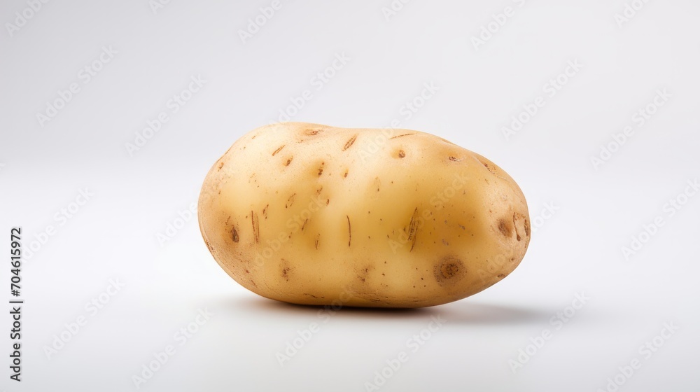 potato isolated on white background. Neural network AI generated art potato isolated on white background. Neural network AI generated art