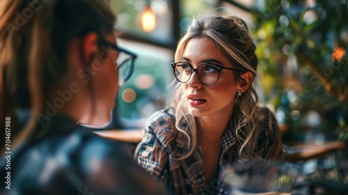 An image of a businesswoman mentoring a younger professional, symbolizing the importance of mentorship and professional development. [Businesswoman