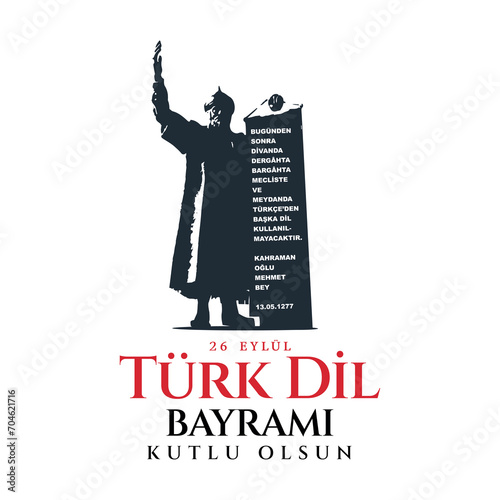 26 Eylül, Türk Dil Bayramı Kutlu Olsun (En: Happy Turkish Language Day, September 26)