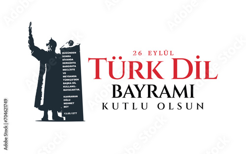 26 Eylül, Türk Dil Bayramı Kutlu Olsun (En: Happy Turkish Language Day, September 26) photo