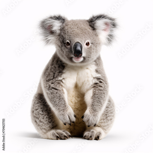 koala on white background isolated