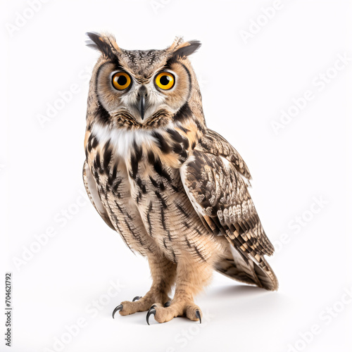 owl on white background isolated © Daniel
