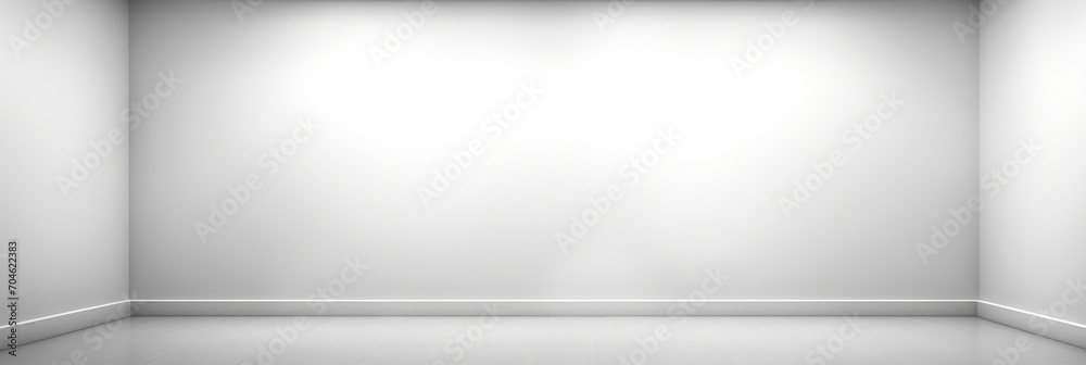 White empty room with white walls and floor White empty room with white walls and floor