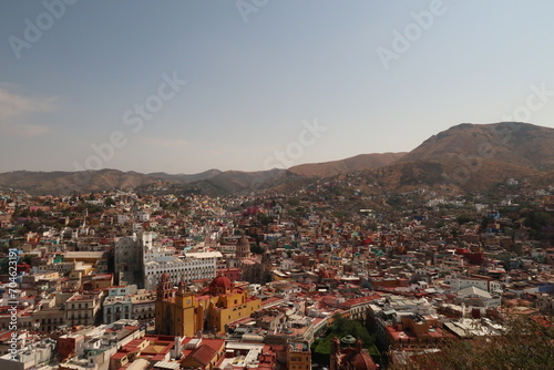Spectacular view from the Pipila Monument/Monumento al Pipila onto Guanajuato, Mexico photo