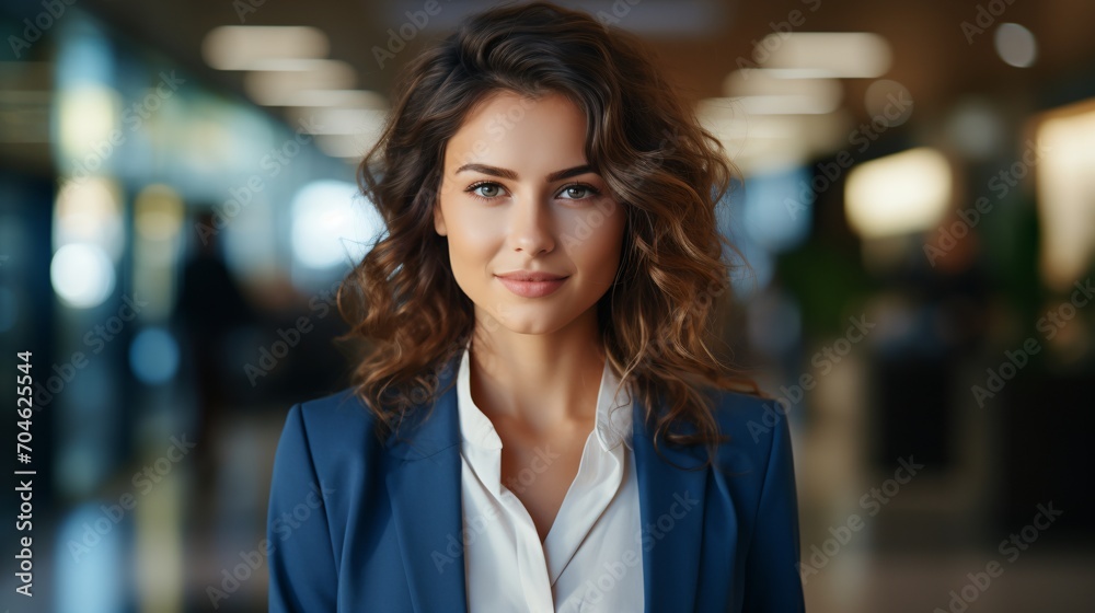 Confident young businesswoman in a suit Confident young businesswoman in a suit