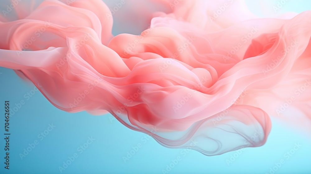 Abstract pastel coral pink color paint with liquid pastel background.