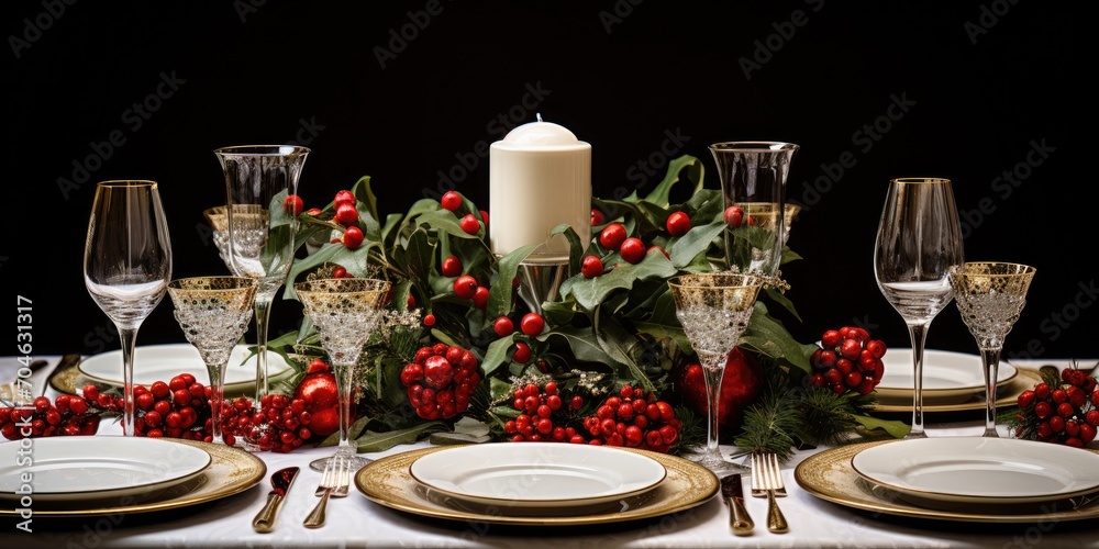 Christmas table setting, volume one