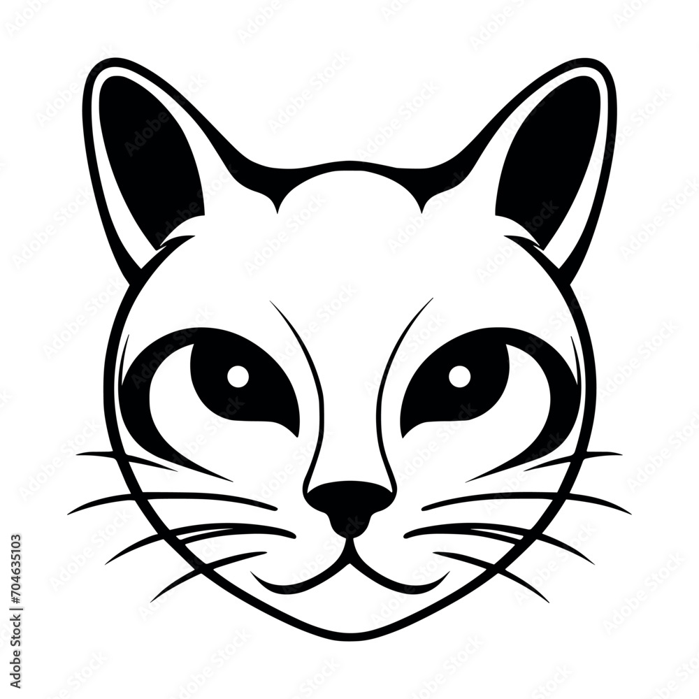Cute cat vector black and white cartoon character design collection. White background. Pets, Animals. Cute cat vector black and white cartoon character design collection. White background. Pets, Animals.