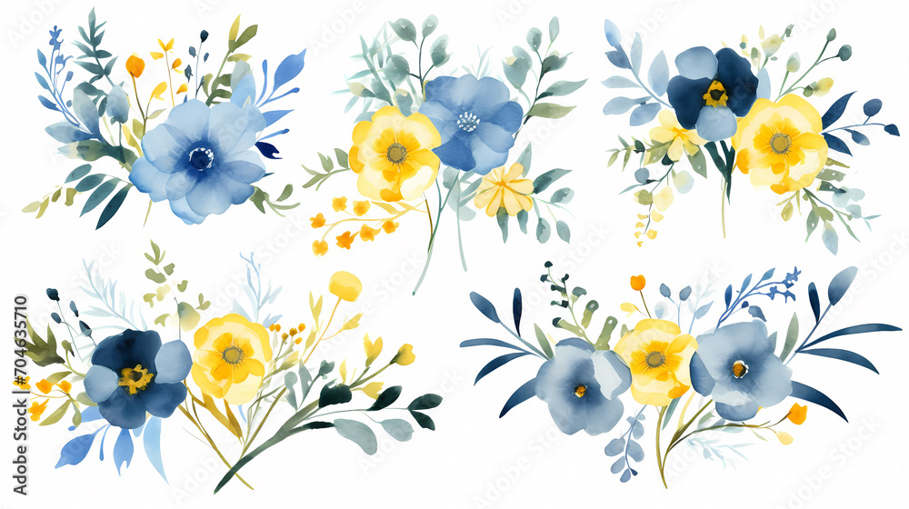 Floral frame with decorative flowers, decorative flower background pattern, floral border background