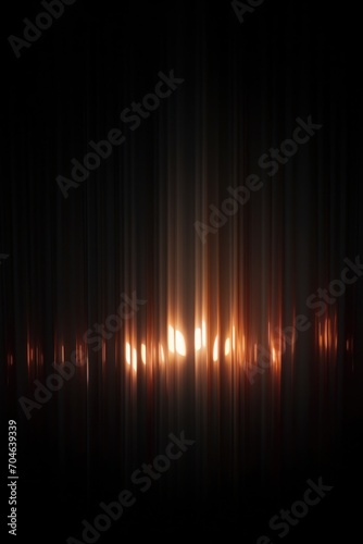 Abstract digital Architecture, glowing tall building. View of futuristic background.