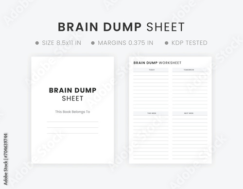 Best Brain Dump Worksheet Printable Template That You Can Editable