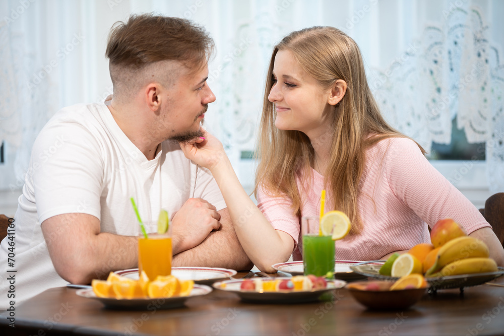 A romantic evening spent with a healthy snack. A romantic evening spent with a healthy snack.