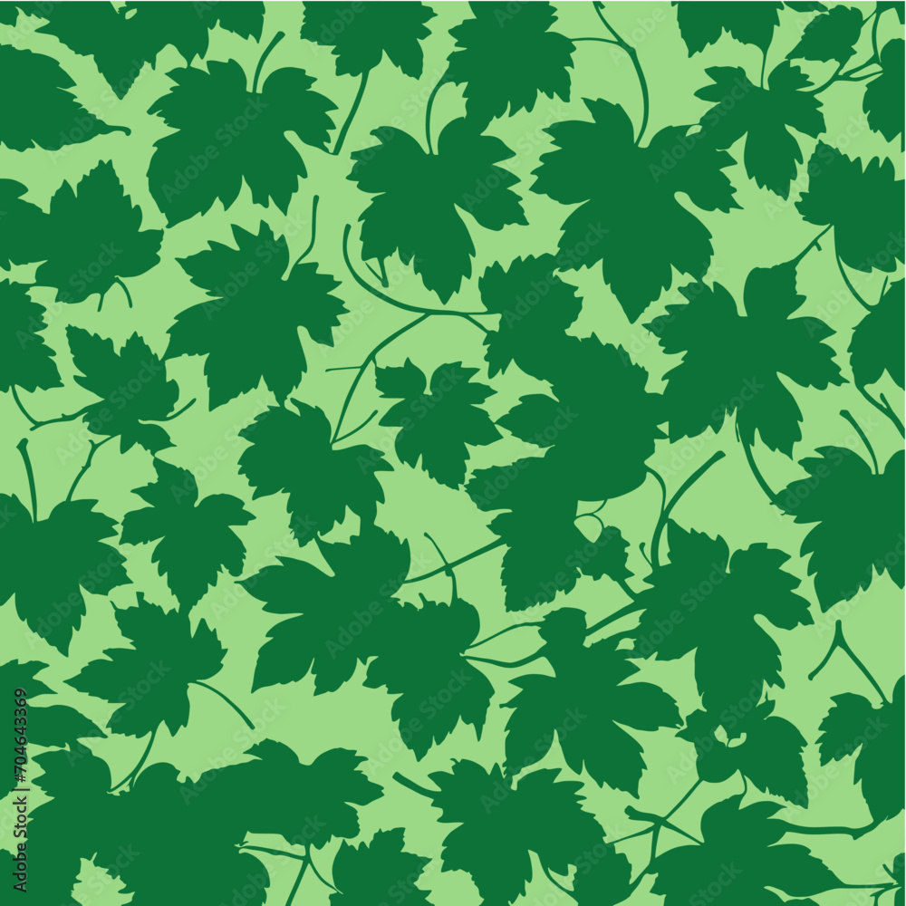 Seamless pattern with leaves, vector Seamless pattern with leaves, vector