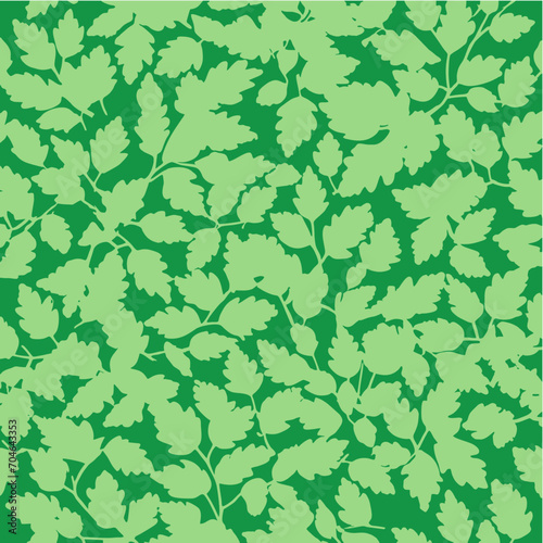 Seamless pattern with leaves, vector