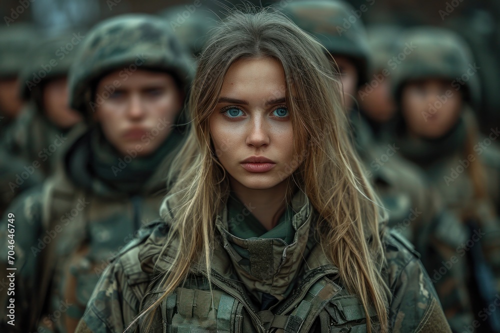 concept of women soldiers in Ukraine,mobilisation
