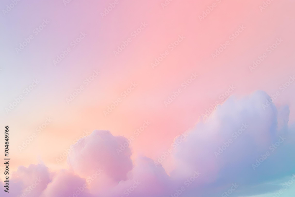 Smooth gradient pastel colors sky, Pastel sky background, beautiful sky background, Sunset sky - obrazy, fototapety, plakaty 