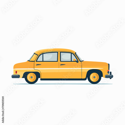 Taxi in cartoon, doodle style. Isolated 2d vector illustration in logo, icon, sketch style, Eps 10. AI Generative © Iryna