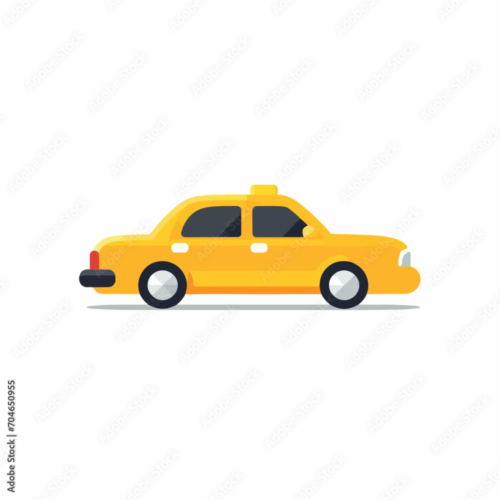 Taxi in cartoon, doodle style. Isolated 2d vector illustration in logo, icon, sketch style, Eps 10. AI Generative