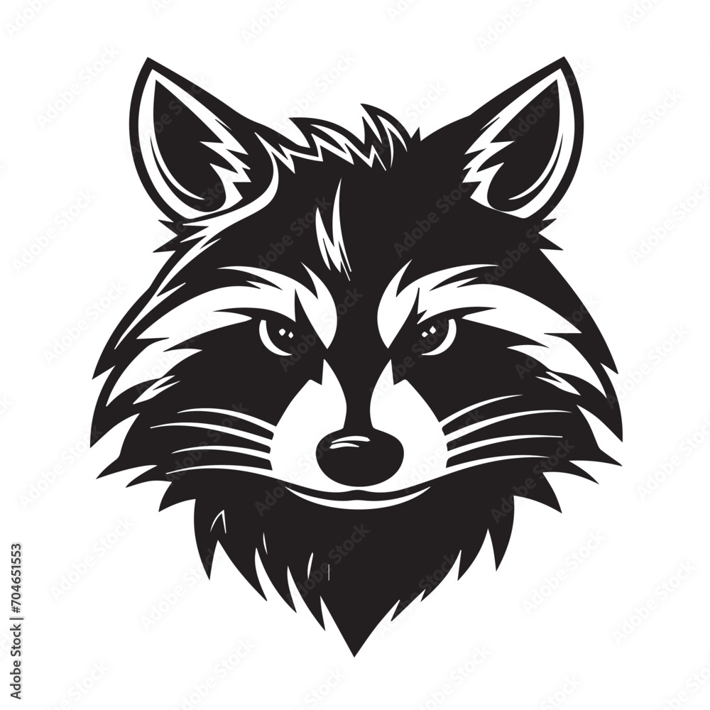 Raccoon in cartoon, doodle style. Isolated 2d vector illustration in logo, icon, sketch style, Eps 10, black and white. AI Generative Raccoon in cartoon, doodle style. Isolated 2d vector illustration in logo, icon, sketch style, Eps 10, black and white. AI Generative