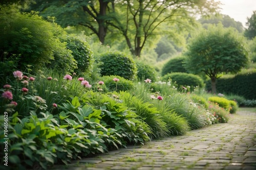 Enchanted Oasis, A Bountiful Tapestry of Verdant Foliage and Blossoms