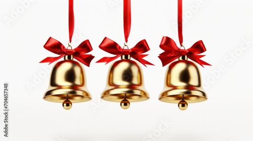 Jingle bells, isolated white background. photo