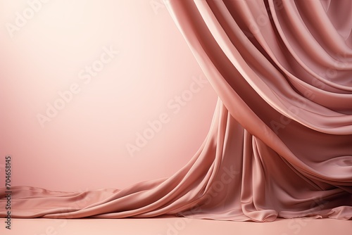 red curtain background