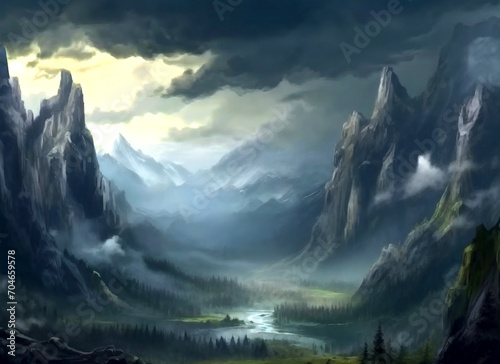 Fantasy landscape art and its profound impact on player engagement,generative ai