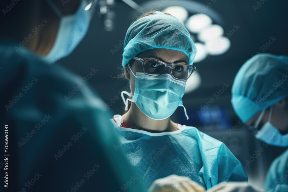 Health surgical medicine nurse clinical surgery hospital operation doctor surgeon - obrazy, fototapety, plakaty 