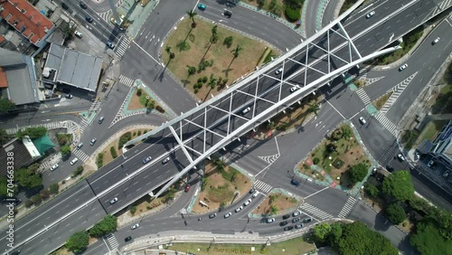 Metallic Bridge. Reinaldo de Oliveira Viaduct in the city of Osasco, Sao Paulo, Brazil photo