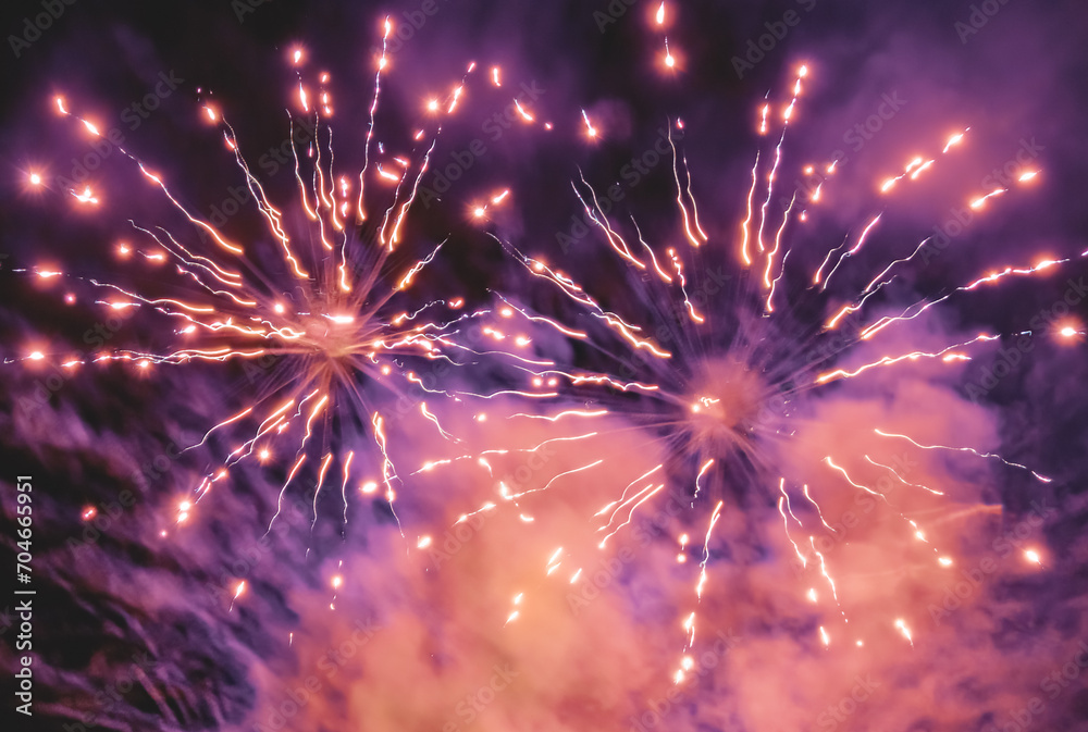 Fototapeta premium fireworks in the night sky