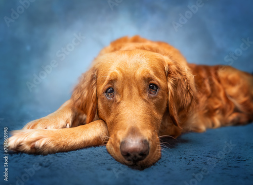 Obraz na płótnie golden retriever dog