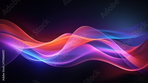 Colorful abstract background with smooth light waves