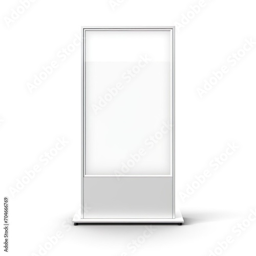 Empty digital event advertising poster banner standy board mockup template.
