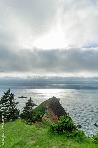 landscape with clouds and sea